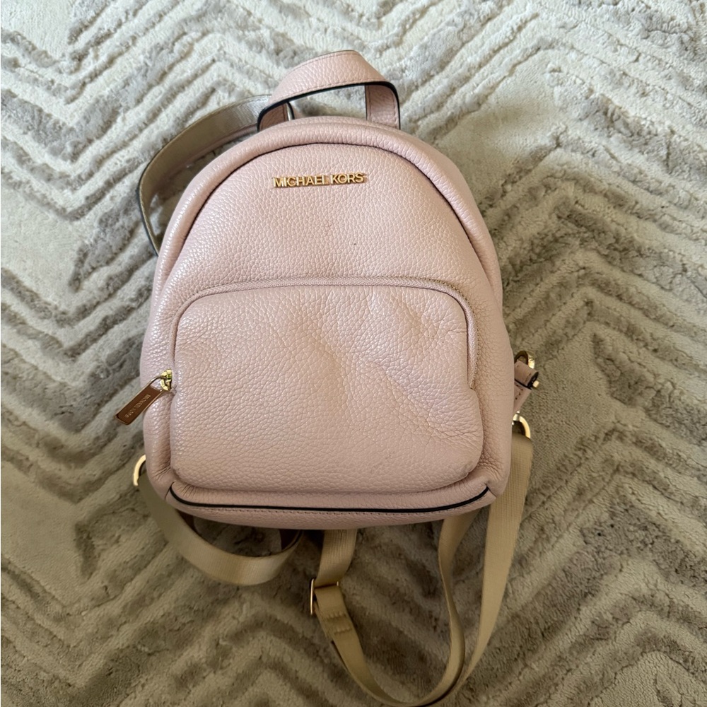 Michael Kors Blush Leather Backpack